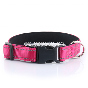 Collar de perro de nailon de seguridad liso